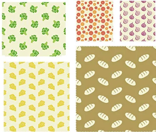 Nuts Bienenwachstuch 5er-Set