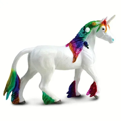Safari Ltd 106779 Regenbogen-Einhorn 13 cm Serie Mythologie