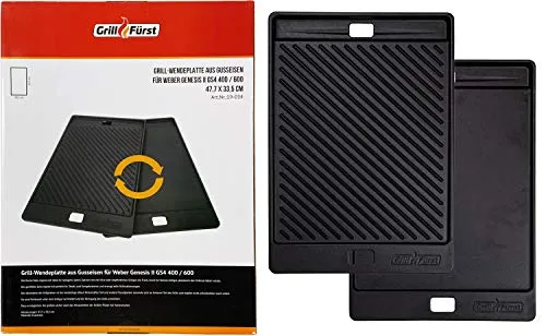 Grillfürst Universal Gusseisenplatte 48 x 33,5 cm