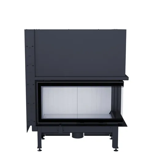 ThermoFlux Kamineinsatz TFC10-HER | Eckschiebetür rechts | 10 kW