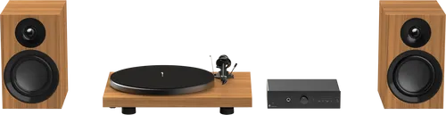 Pro-Ject Colourful Audio System E Braun CAS-E-WALNUT von Pro-Ject