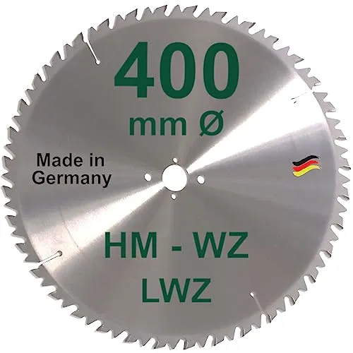 HM Sägeblatt 400 x 30 mm LWZ Hartmetall Präzision Kreissägeblatt 400mm Wechselzahn mit Spanabweiser