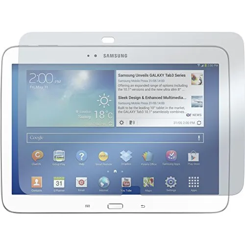 PhoneNatic 4er-Pack Displayschutzfolien klar kompatibel mit Samsung Galaxy Tab 3 10.1