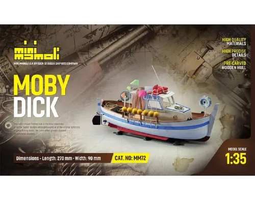 Mini Mamoli Schiff Moby Dick 1:35 Holz Bausatz von Krick