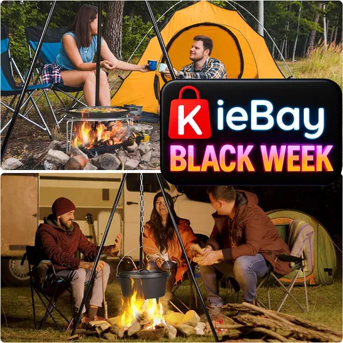 MEATEOR Schwenkgrill mit Zubehör - Grillstellen – Vielseitiger Swivel Grill mit Feuerschale, Dutch Oven und verstellbarem Grillrost für unvergessliche Grillabenteuer im Freien.