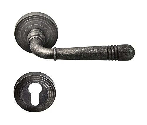 Häusler Onlinehandel GmbH Türbeschlag 1663 Helena R PZ Antik Grau Türklinke