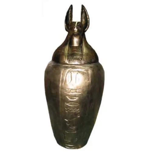 Ägyptische Anubis Schakal Statue 46 cm - Antike Skulptur aus Kunststoff, ideal für verschiedene Räume. Diese detailreiche Figur bringt ägyptisches Flair in Ihr Zuhause und ist ein echter Blickfang.