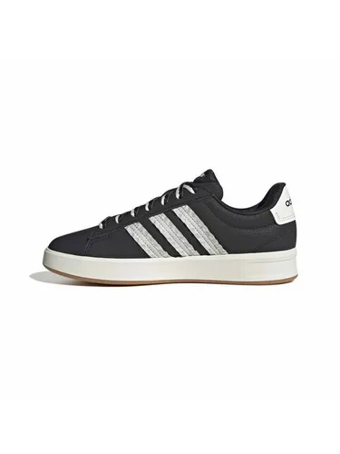 adidas Damen Grand Court 3.0 Schuhe, core Black/core White/Gum 3, 41 1/3 EU - Stylische Damen Sneaker mit regulärer Passform und Schnürsenkeln. Das Textil-Obermaterial sorgt für hohen Tragekomfort, während die Gummiaußensohle für optimale Griffigkeit beim Alltagseinsatz sorgt.