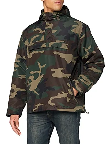 Brandit Windbreaker Woodland 3XL - Funktionsjacke, atmungsaktiv und wind- sowie wasserabweisend, ideal für Outdoor-Aktivitäten mit integriertem Fleece-Futter für hohen Tragekomfort.