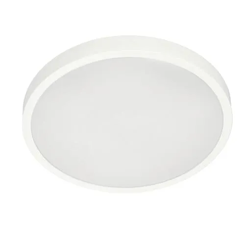 EDO, Deckenlampe LED Deckenleuchte Flach PERETI LED 18W Weißer Ring 29,5cm, 4000K Neutralweiß, 1800lm, badezimmer lampe,ceiling light, plafondlamp, led deckenleuchte, IP44, EDO777608