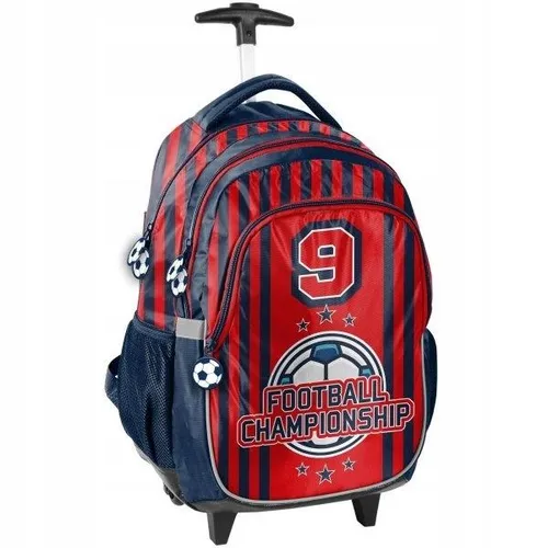 Fußball Schultrolley Schulranzen auf Rollen FOOTBALL TROLLEY RANZEN für Jungen Schulrucksack auf Rollen