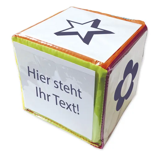 Produktbild Blanko-Würfel mit Einstecktaschen 15 cm, Demonstrationswürfel, Fangspiel
