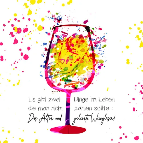 Servietten Wein bunt 33 x 33 cm 20 Stück