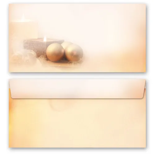 Motiv-Briefumschläge WEIHNACHTSZEIT - DIN LANG (ohne Fenster) 10 Stück
