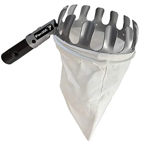 FenWi Apfelpflücker Obstpflücker zur Obsternte als Zubehör und Solo Anbaugerät für Teleskop-Sets und Teleskopstangen