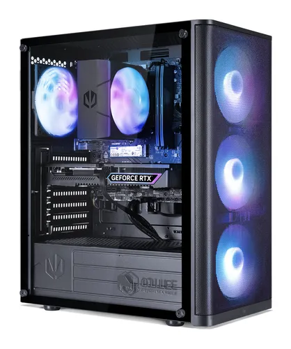 Joule Performance Gaming-PC L1134276 – Hochleistungs-Gaming-PC mit AMD Ryzen 7 und RTX 4060 - Erleben Sie Gaming der Extraklasse mit dem Joule Performance Gaming-PC L1134276. Ausgestattet mit AMD Ryzen 7 5700X, 32 GB RAM und 1 TB SSD für blitzschnelle Ladezeiten und erstklassige Performance in jedem Spiel.