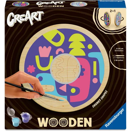 CreArt Wooden - Eckige Formen (Chunky Shapes) - Basteln mit CreArt Wooden - Eckige Formen, fördert die Kreativität von Kindern und bietet stundenlangen Spielspaß.