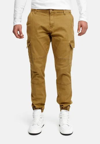 Indicode Herren August Cargohose aus Baumwolle - Wanderhosen mit 6 praktischen Taschen, ideal für einen sportlichen Look und vielseitige Kombinationsmöglichkeiten. Perfekt für Outdoor-Aktivitäten oder den Alltag!