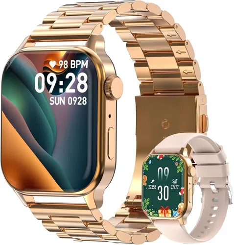 Homailida Smartwatch Damen Herren Bluetooth Anrufe IP68 Fitness