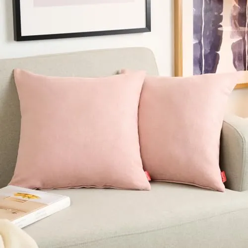 Blumtal 2er Set Kissenbezug 40x40 rosa in pink von Blumtal