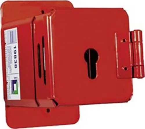 MUNK Günzburger Steigtechnik 19838 Halter - Wandmontage-Halter aus verzinktem Stahlblech, pulverbeschichtet in RAL 3000 Rot, stufenlos verstellbar von 139-190 mm für flexible Anwendungen.