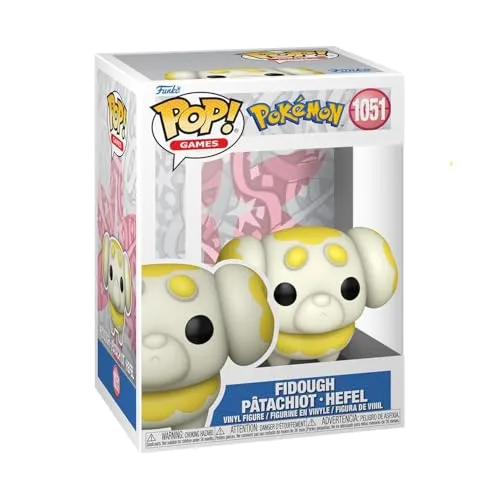 Funko Pop! Games: Pokemon - Fidough - Hefel - Vinyl-Sammelfigur - Geschenkidee - Offizielle Handelswaren - Spielzeug Für Kinder und Erwachsene - Video Games Fans - Modellfigur Für Sammler und Display