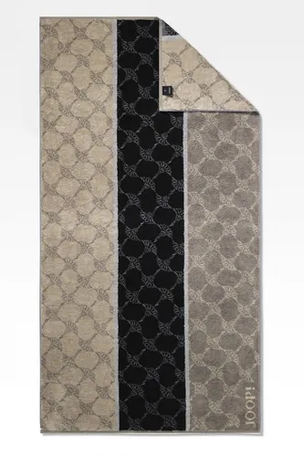 JOOP! Saunatuch Signature Cornflower Stripes 1657 in grau von JOOP!