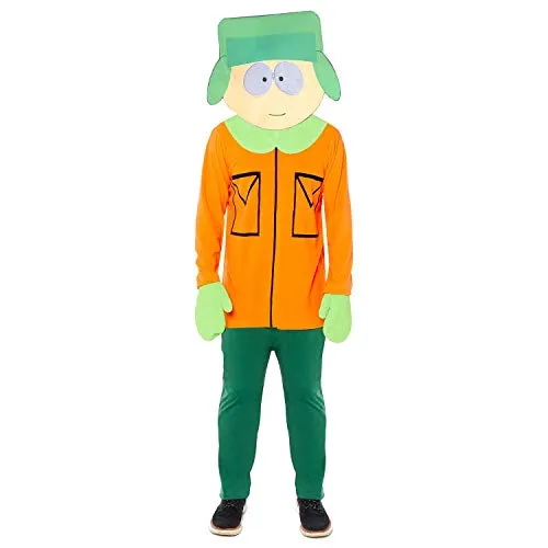Amscan Erwachsenenkostüm Kyle - Fleece-Jumpsuit mit Maske, perfekt für Karneval und Fasching, warmes Material für kalte Tage