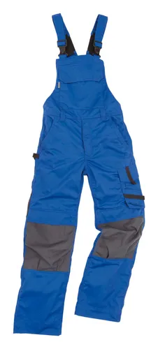Excess Arbeitslatzhose Champ Größe 48 blau/grau - Robuste Latzhose für Profis, ideal für handwerkliche Tätigkeiten und mit praktischen Taschen für Werkzeuge.