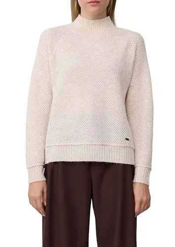 s.Oliver Weicher Wollmix-Strickpullover mit Stehkragen - Stylischer Strickpullover im Relaxed Fit, ideal für die kalte Jahreszeit. Der wärmende Wollmix und der Stehkragen bieten Komfort und eine moderne Silhouette.