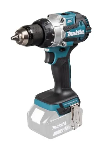 Makita DHP489ZJ Schlagbohrmaschine 18 V, 70 Nm - Schlagbohrmaschine mit 70 Nm Drehmoment, ideal für anspruchsvolle Bohr- und Schlagarbeiten. Lieferumfang im praktischen Makpac für einfache Lagerung.