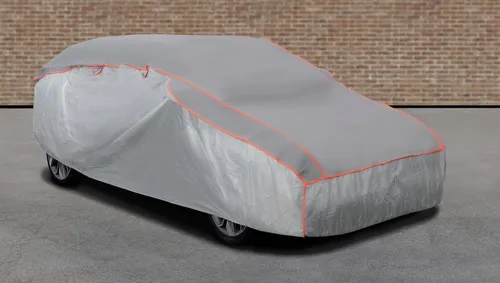 Hagelschutz-Ganzgarage XL - Sonstiges Autozubehör, witterungsbeständiges Material mit festem Sitz dank Gummizug und integrierten Reflektoren für zusätzlichen Schutz.
