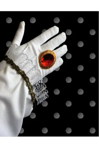 Nikolaus- Ring - Weihnachtmannring - Großer roter Ring