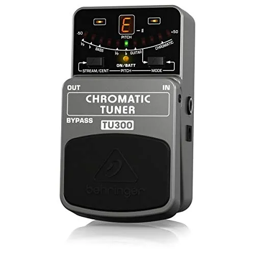 Behringer CHROMATIC TUNER TU300 - Ultimatives Stimmgerät für Gitarre/Bass - Stimmgerät mit 7 Tuning-Modi, präziser LED-Anzeige und einstellbarem Referenzton. Ideal für Musiker, die Wert auf exakte Stimmung legen.