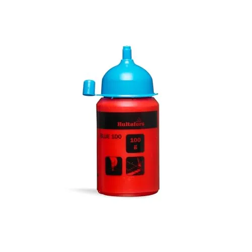 Hultafors Schlagschnurkreide Blau 100g I I Für Innen- & Außenbereiche I Wasser-& Windresistent I Erzeugt präzise & langlebige Linien I Intensive Farbe dank hohem Anteil an Farbpigmenten I 652523