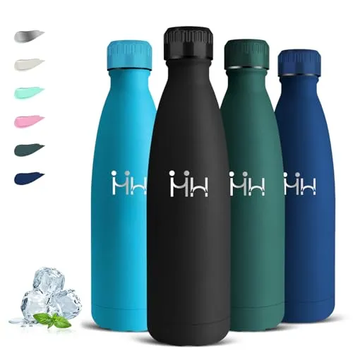 Grsta Trinkflasche Edelstahl, Thermosflasche 0 75 Liter, BPA-Freie, Trinkflasche Sport, 24h Kalt & 12h Warm, Wasserflasche Auslaufsicher, Thermos für Wandern, Camping, Fitness, Yoga