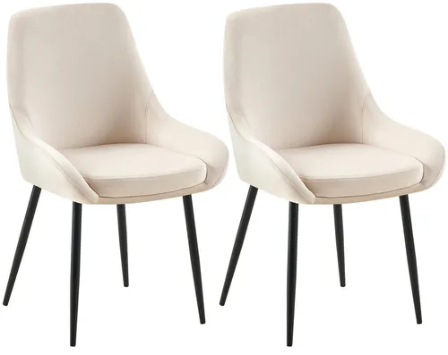 furnicato Esszimmerstuhl Set Elmira 86x50x53 cm Creme (1 St)