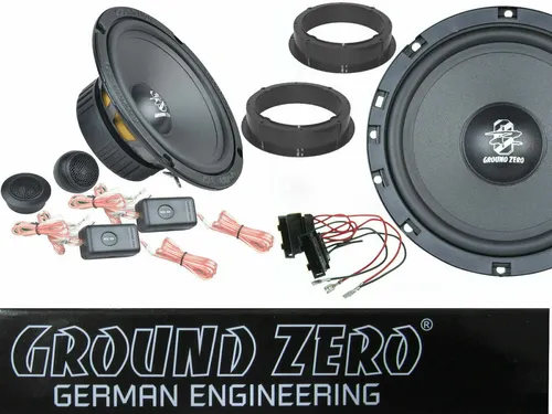 Ground Zero GZIC 2-Wege Lautsprecher Set für VW Golf 4 IV - Car-HiFi-Lautsprecher mit 150 Watt RMS Leistung, ideal für kraftvollen Bass und klare Klangqualität in Ihrem Fahrzeug.