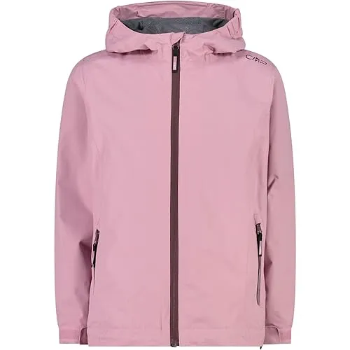 Cmp Kid G Jacket Fix Hood Fard 116 - Skijacken: Wasserdichte Ripstop-Jacke mit Kapuze, ideal für Wind und Regen, leicht verstaubar und mit verstellbaren Ärmelbündchen für perfekten Sitz.