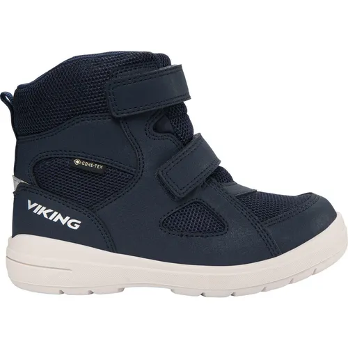 Viking Fun Warm GTX 2V navy - Wasserdichte Winterschuhe für Kinder - Der Fun Warm GTX 2V bietet mit seiner GORE-TEX Membran und extra warmer Innensohle optimalen Schutz und Komfort für aktive Kinder bei jedem Wetter.