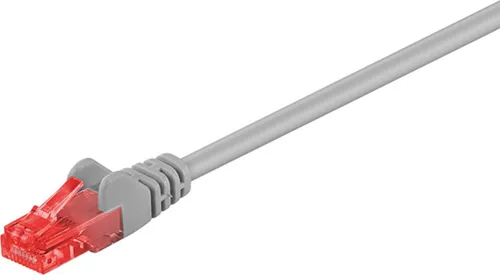Goobay CAT 6 Patchkabel, U/UTP, Grau, 20 m, CCA Kupfergemisch