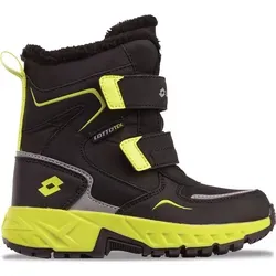 Lotto Alstyne Tex K 2600490K-1163 Winterschuhe für Jungen, Schwarz, Größe 32 - Wanderschuhe für Jungen mit wasserdichter Tex-Membran und warmem Webpelzfutter, ideal für kalte und nasse Tage.