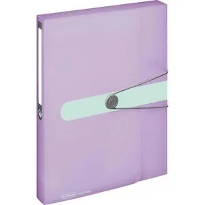 Herlitz Organisationsmappe Herlitz Sammelbox / Heftbox / DIN A4 / Farbe: transparent flieder