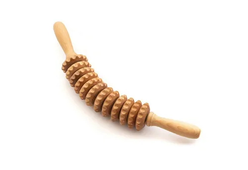 Habys Holz-Massageroller mit 12 Rollen