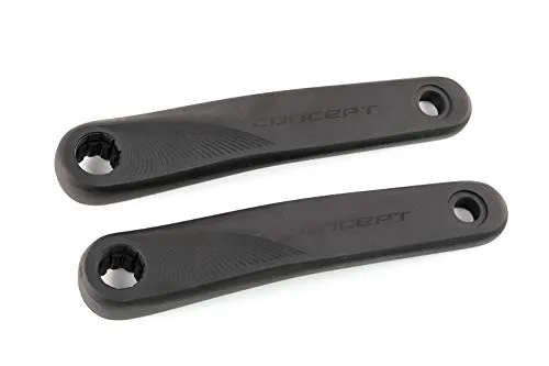 Concept Fahrradkurbel Alu 170mm - E-Bike & MTB Set - Fahrradkurbeln aus Aluminium, leicht und langlebig, ideal für E-Bikes und Mountainbikes. Perfekte Passform mit ISIS Aufnahme.