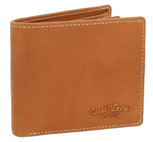 Gusti Leder Geldbörse Herren Foster – Vintage Echtleder Portemonnaie mit vielen Fächern - Stilvolles Portemonnaie aus echtem Rindsleder mit Vintage-Patina; bietet sechs Kartenfächer und ein Münzfach für optimale Organisation. Langlebig und robust – ideal für den täglichen Einsatz.