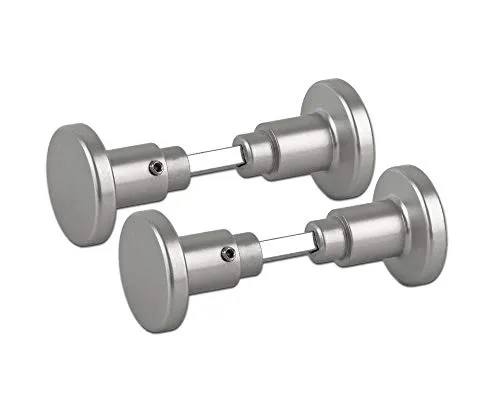 BigDean 2x Aluminium Türgriffe Zimmertürknopf - Praktische und robuste Türknöpfe aus eloxiertem Aluminium. Ideal für den flexiblen Einsatz, da sie in alle gängigen Türgriffe passen. Korrosionsschutz durch hochwertiges Eloxal-Verfahren.