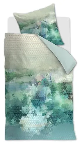 Beddinghouse Metamorphose Bettwäsche-Set 2 TLG. - 155x220 - Blaugrün - Bettwäsche-Set aus hochwertigem Baumwollsatin mit praktischem Reißverschluss, ideal für einen erholsamen Schlaf in stilvollem Design.