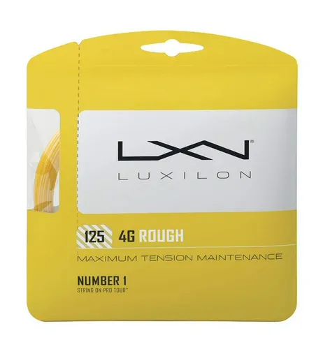 Wilson Unisex – Erwachsene Saitenset 4G Rough Strings, Gold, 12,2 Meter - Tennissaiten mit ausgezeichnetem Spin und Kontrolle für ambitionierte Spieler, ideal für kraftvolle Schläge.