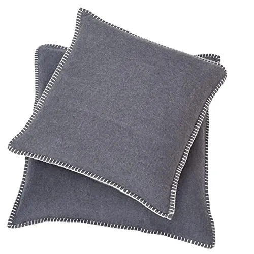 David Fussenegger Kissenbezug Filz mélé Dekokissen aus Baumwolle flauschig weich, 40x40 cm
